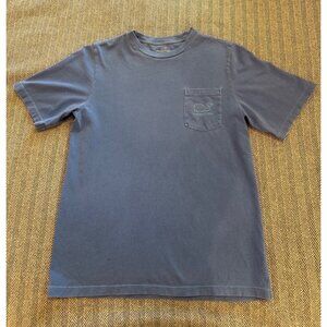 Vineyard Vines Youth 16/Womens Sm Blue Whale Graphic Pocket T-Shirt L 100% Cotto